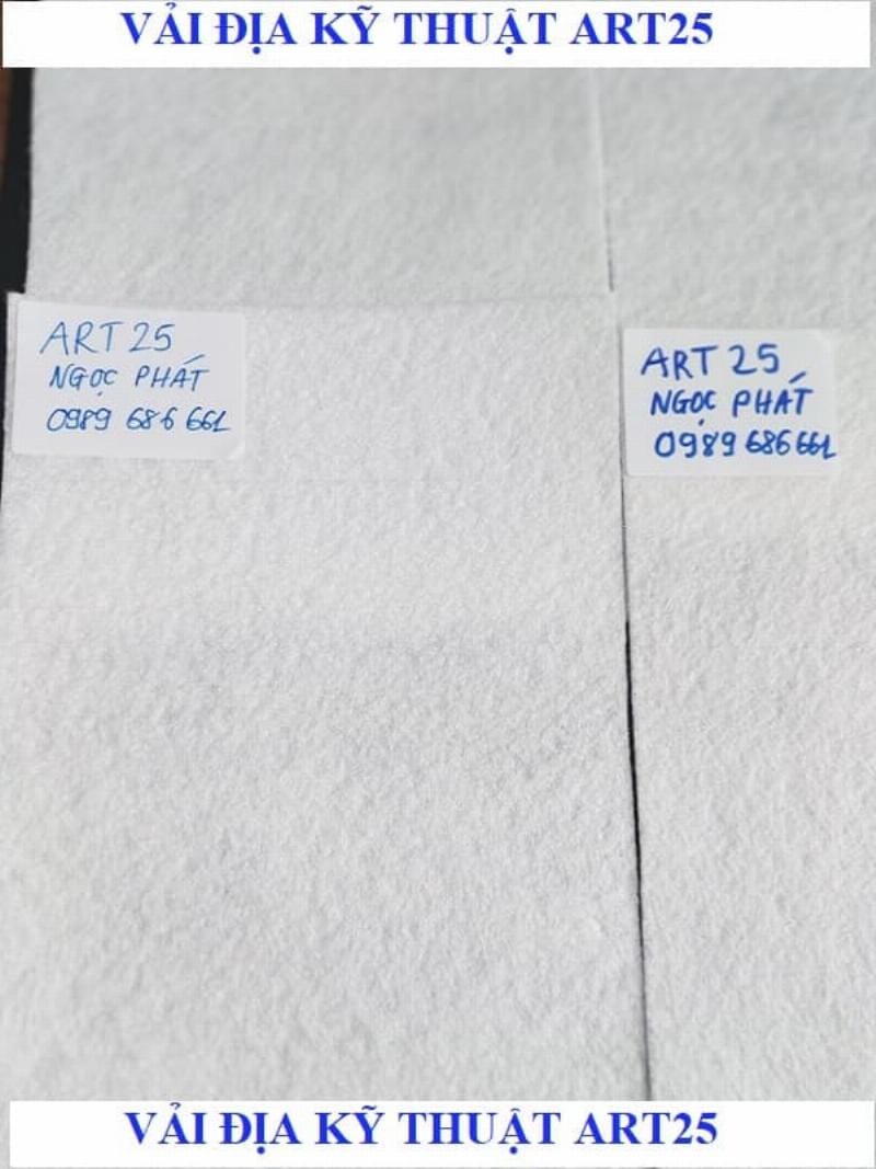 Sơ đồ quy trình thiết kế lớp vải địa kỹ thuật không dệt chống xói lở hiệu quả